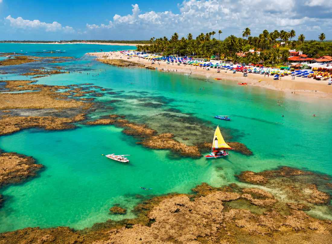 Vila de praia, tudo a pé